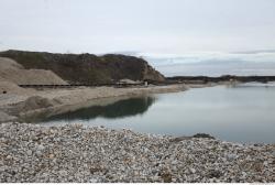 Photo Textures of Background Gravel Mining